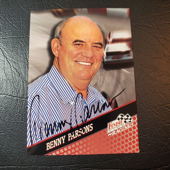 Benny Parsons Autograph 1994 Finish Line NASCAR Racing Card #120 NM/M - Picture 1 of 2